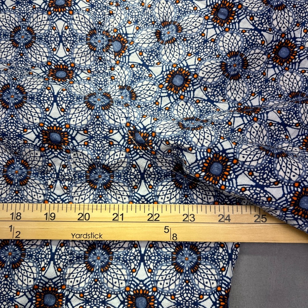 Tasso Elba Floral Print Button Up Short Sleeve Casual Shirt XL Boho Summer‎ - Picture 3 of 6